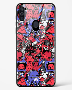 Monster Doodles Glass Case Phone Cover-(Samsung)