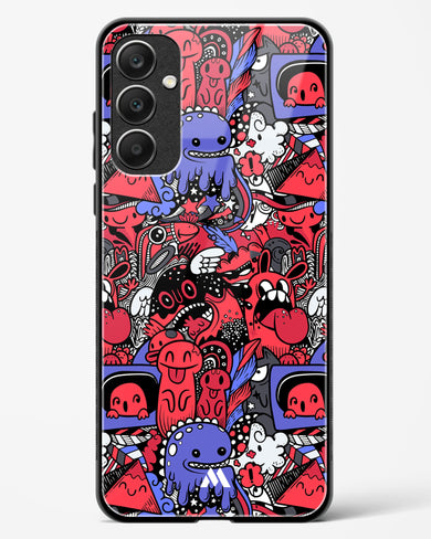 Monster Doodles Glass Case Phone Cover (Samsung)