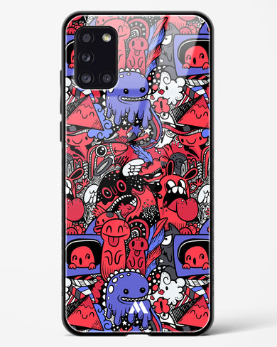 Monster Doodles Glass Case Phone Cover-(Samsung)