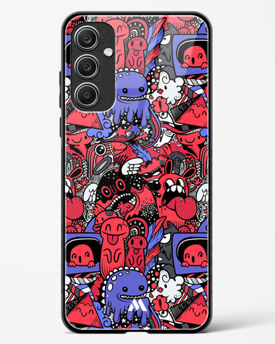 Monster Doodles Glass Case Phone Cover (Samsung)