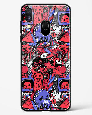 Monster Doodles Glass Case Phone Cover (Samsung)