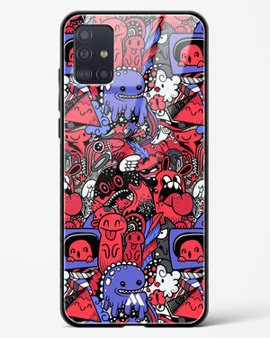 Monster Doodles Glass Case Phone Cover-(Samsung)