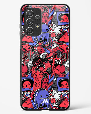 Monster Doodles Glass Case Phone Cover-(Samsung)