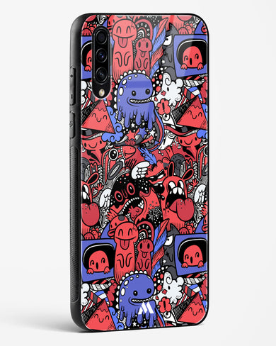Monster Doodles Glass Case Phone Cover (Samsung)