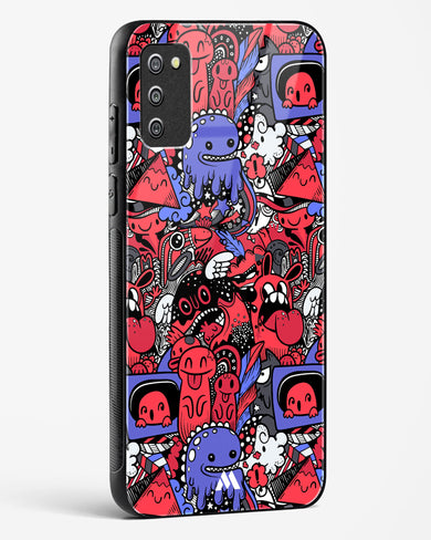 Monster Doodles Glass Case Phone Cover-(Samsung)