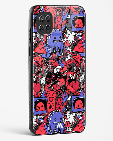 Monster Doodles Glass Case Phone Cover-(Samsung)