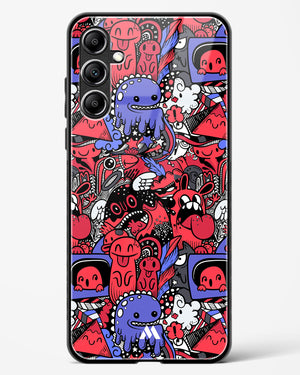 Monster Doodles Glass Case Phone Cover-(Samsung)