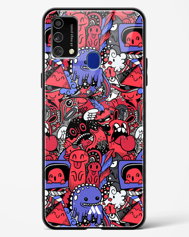 Monster Doodles Glass Case Phone Cover-(Samsung)