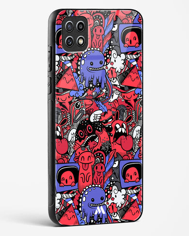 Monster Doodles Glass Case Phone Cover-(Samsung)