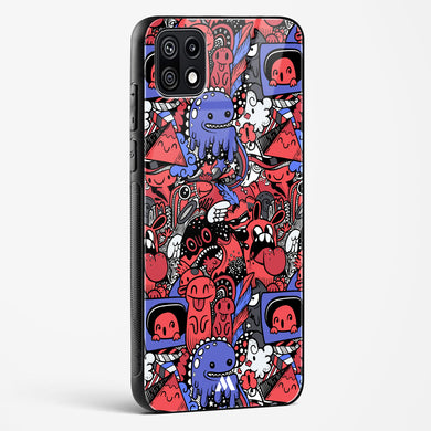 Monster Doodles Glass Case Phone Cover (Samsung)