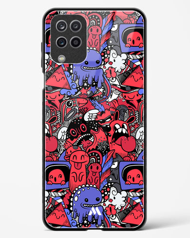 Monster Doodles Glass Case Phone Cover-(Samsung)