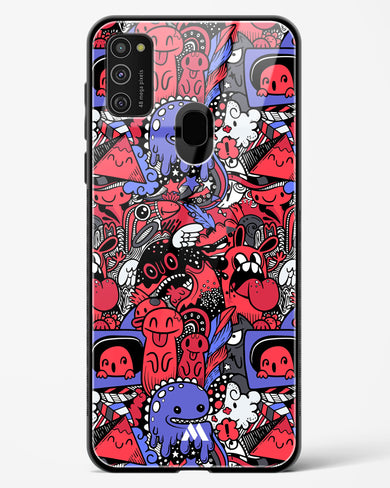 Monster Doodles Glass Case Phone Cover (Samsung)