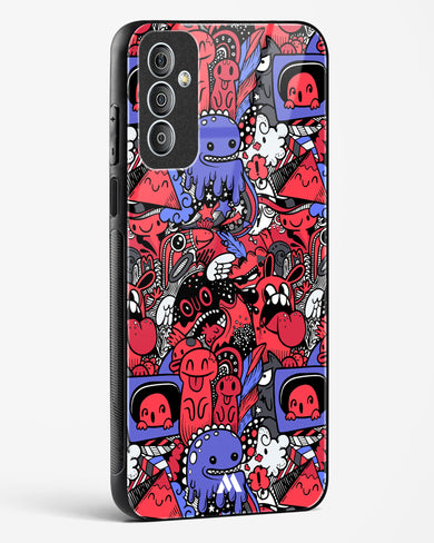 Monster Doodles Glass Case Phone Cover-(Samsung)