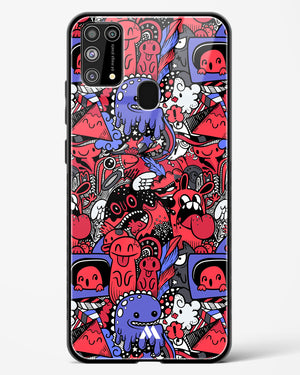 Monster Doodles Glass Case Phone Cover-(Samsung)