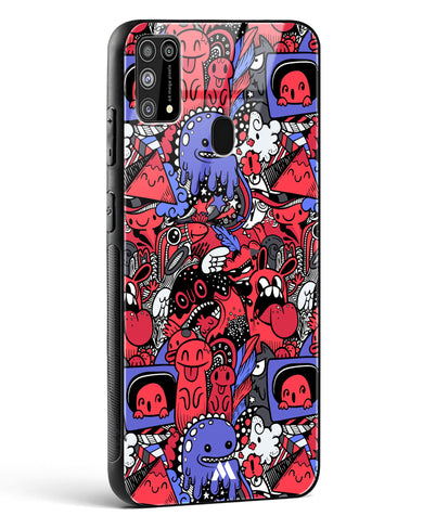 Monster Doodles Glass Case Phone Cover-(Samsung)