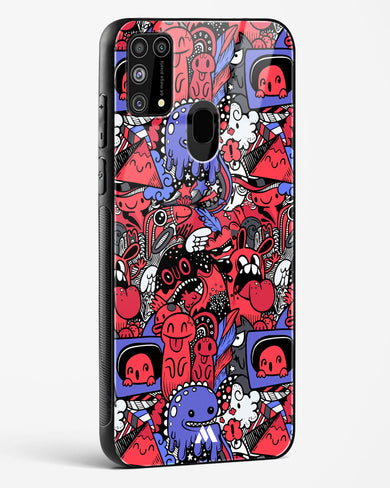 Monster Doodles Glass Case Phone Cover-(Samsung)