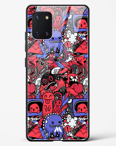 Monster Doodles Glass Case Phone Cover-(Samsung)