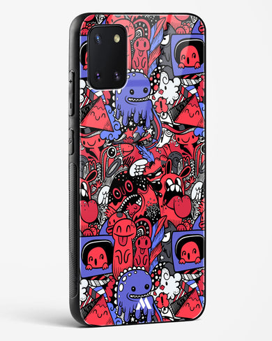 Monster Doodles Glass Case Phone Cover-(Samsung)