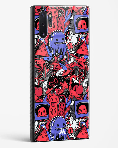 Monster Doodles Glass Case Phone Cover-(Samsung)