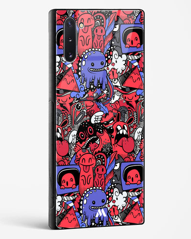 Monster Doodles Glass Case Phone Cover-(Samsung)