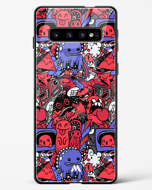 Monster Doodles Glass Case Phone Cover (Samsung)