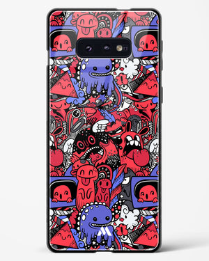 Monster Doodles Glass Case Phone Cover-(Samsung)