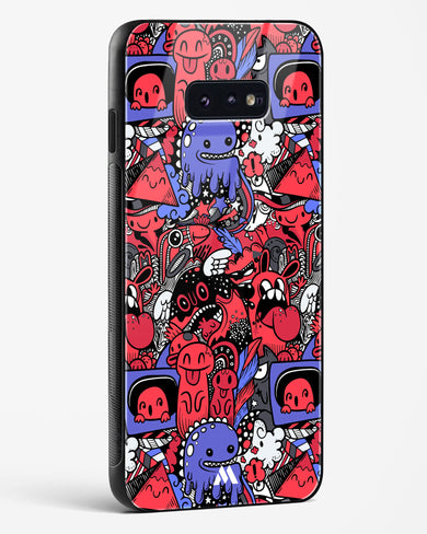 Monster Doodles Glass Case Phone Cover-(Samsung)