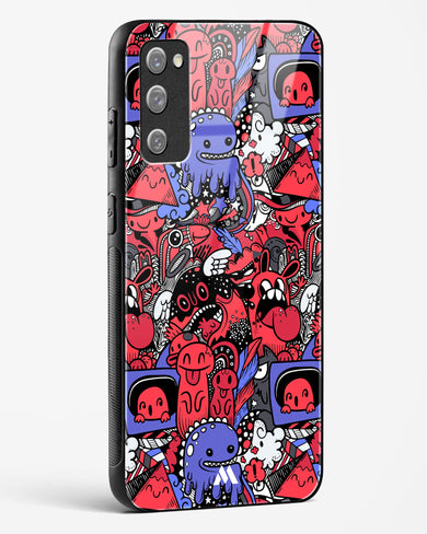 Monster Doodles Glass Case Phone Cover-(Samsung)