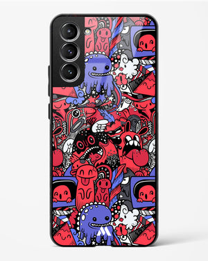 Monster Doodles Glass Case Phone Cover-(Samsung)