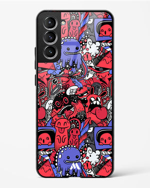 Monster Doodles Glass Case Phone Cover-(Samsung)