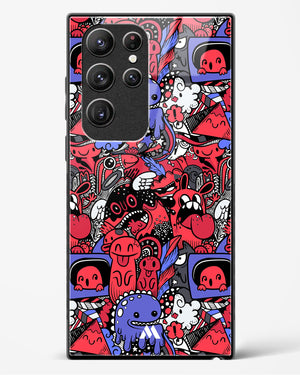 Monster Doodles Glass Case Phone Cover (Samsung)