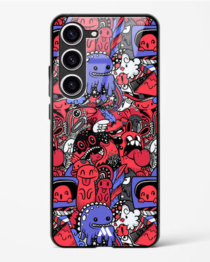 Monster Doodles Glass Case Phone Cover-(Samsung)