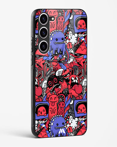 Monster Doodles Glass Case Phone Cover-(Samsung)