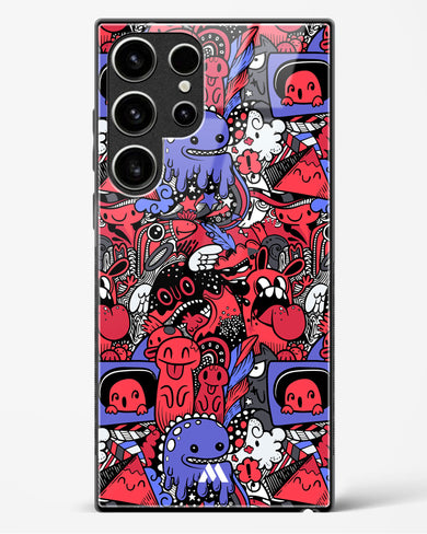 Monster Doodles Glass Case Phone Cover (Samsung)