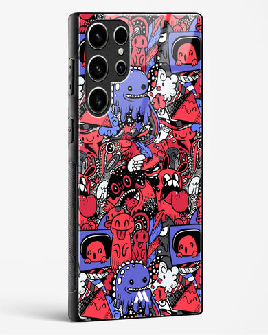 Monster Doodles Glass Case Phone Cover (Samsung)