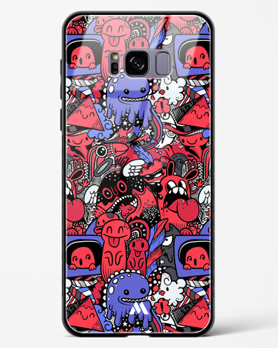 Monster Doodles Glass Case Phone Cover (Samsung)