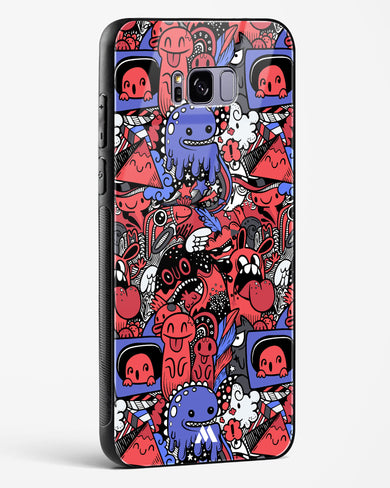 Monster Doodles Glass Case Phone Cover (Samsung)