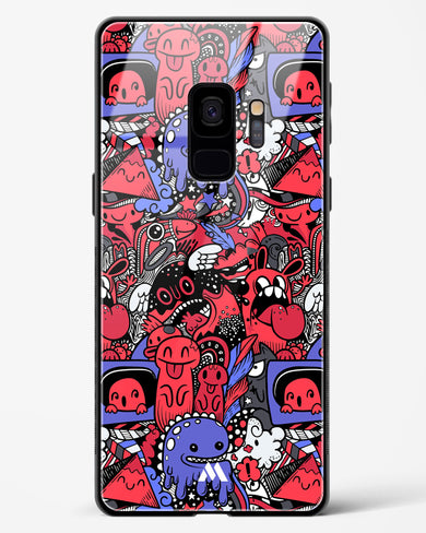 Monster Doodles Glass Case Phone Cover (Samsung)