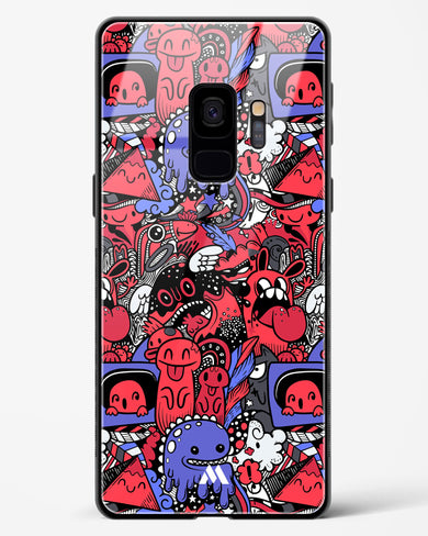 Monster Doodles Glass Case Phone Cover-(Samsung)