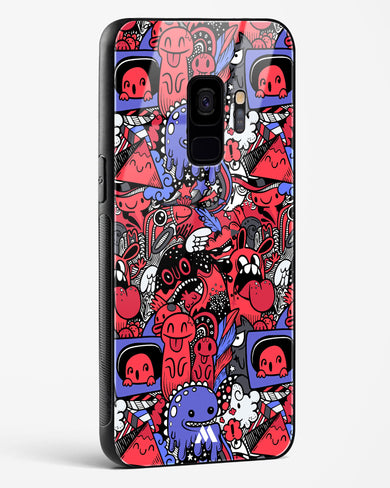 Monster Doodles Glass Case Phone Cover-(Samsung)