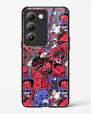 Monster Doodles Glass Case Phone Cover (Vivo)