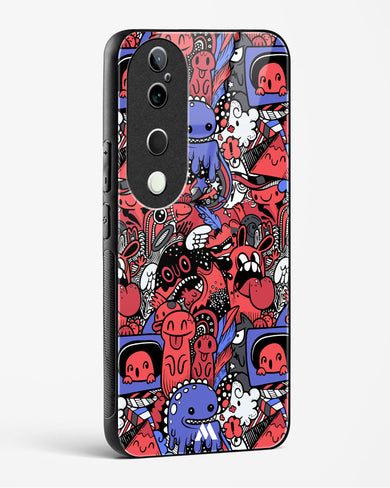 Monster Doodles Glass Case Phone Cover (Vivo)