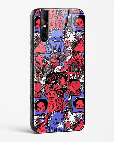 Monster Doodles Glass Case Phone Cover (Vivo)