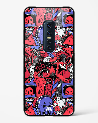Monster Doodles Glass Case Phone Cover (Vivo)