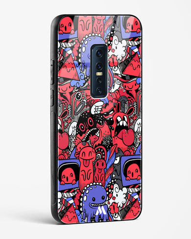 Monster Doodles Glass Case Phone Cover (Vivo)