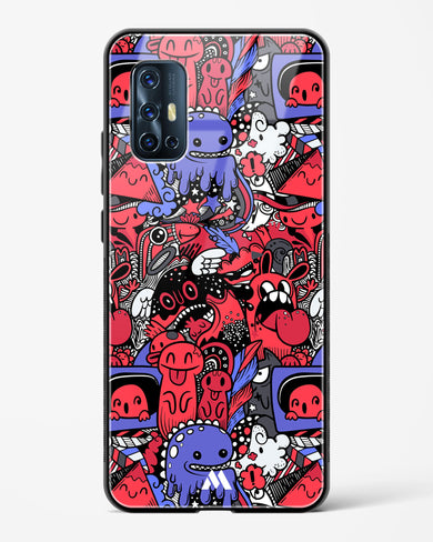 Monster Doodles Glass Case Phone Cover (Vivo)