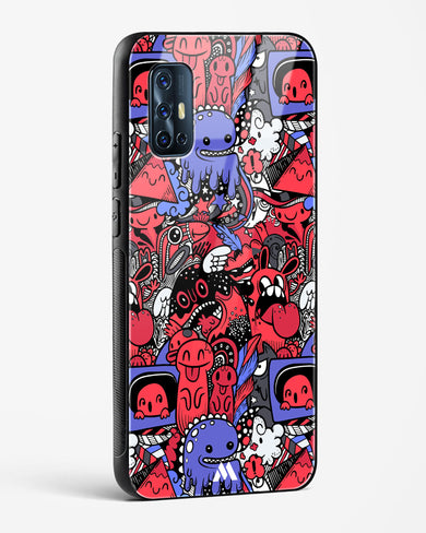 Monster Doodles Glass Case Phone Cover (Vivo)