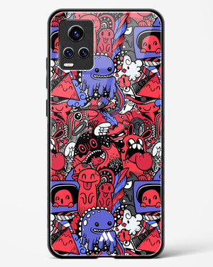 Monster Doodles Glass Case Phone Cover-(Vivo)