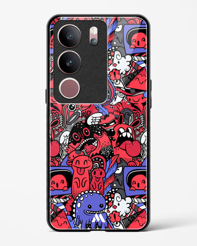 Monster Doodles Glass Case Phone Cover (Vivo)