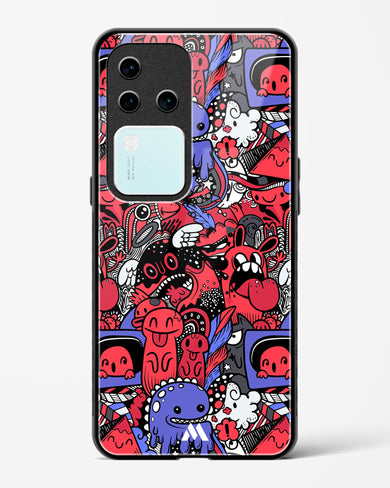 Monster Doodles Glass Case Phone Cover (Vivo)